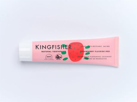 Children's Strawberry Toothpaste fluoride - free 100ml - Greenlands Health Store