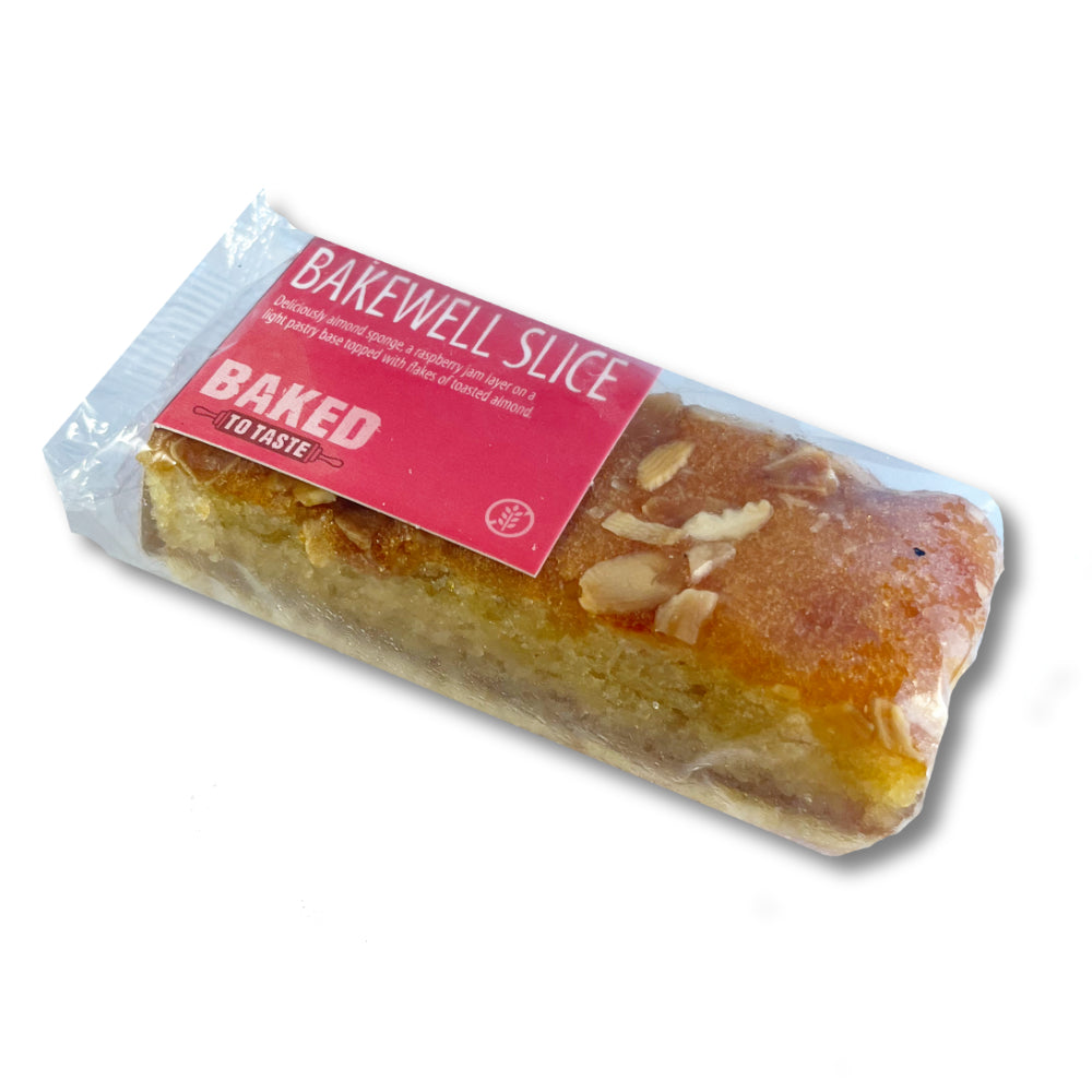 Gluten Free Bakewell Slice with toasted Almonds 75g - Greenlands Health Store