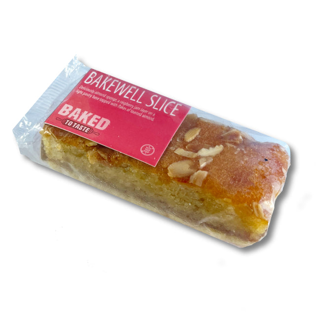 Gluten Free Bakewell Slice with toasted Almonds 75g - Greenlands Health Store