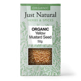 Organic Yellow Mustard Seed (Box) 50g - Greenlands Health Store