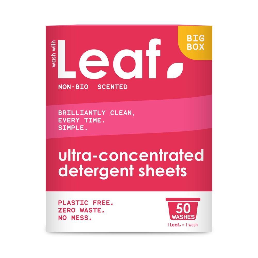 Leaf Non Bio laundry detergent sheet 50 pack. - Greenlands Health Store