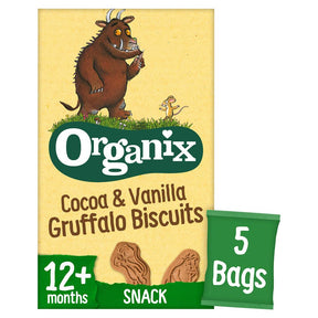 Gruffalo Cocoa & Vanilla Biscuits Multipacks 5 x 20g - Greenlands Health Store