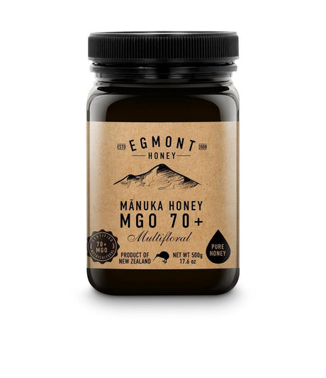 Egmont Manuka Honey 70 MGO 500g - Greenlands Health Store