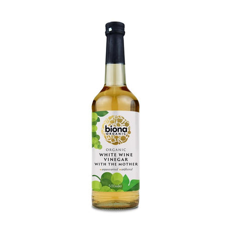 Organic White Wine Vinegar 500ml - Greenlands Health Store