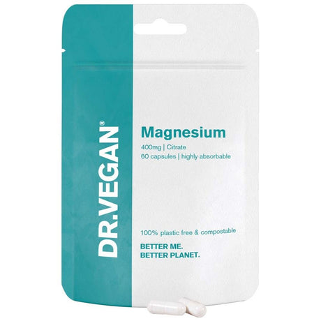 DR.VEGAN Magnesium (Citrate) 400mg 60 caps - Greenlands Health Store