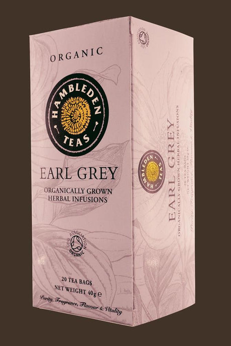 Hambleden Herbs Organic Earl Grey teabags 40g - Greenlands Health Store