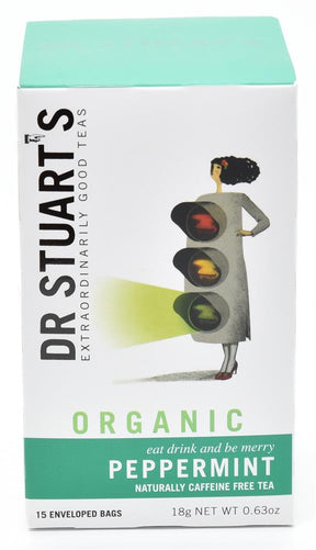 Organic Peppermint Herbal Tea - 15 bags - Greenlands Health Store
