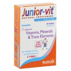 Junior - vit - Chewable (Tutti - fruity Flavour) - 30 Tablets - Greenlands Health Store