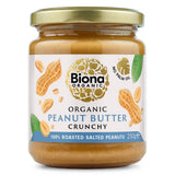 Organic Peanut Butter Crunchy With Salt 250g - Greenlands Health Store