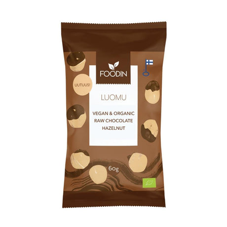 Organic Raw Chocolate Coated Hazelnuts 60g - Greenlands Health Store