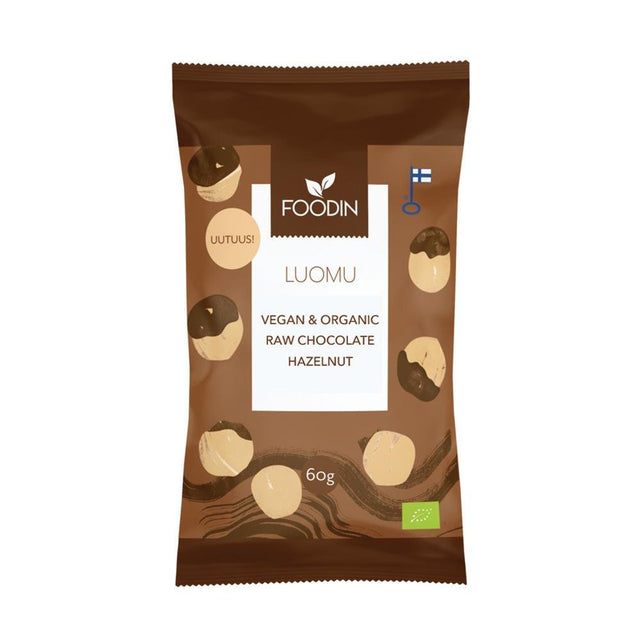 Organic Raw Chocolate Coated Hazelnuts 60g - Greenlands Health Store