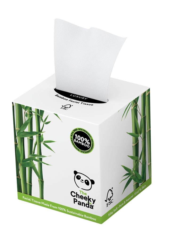 100% Bamboo Facial Tissue Cube 3ply 56 Sheets - Greenlands Health Store