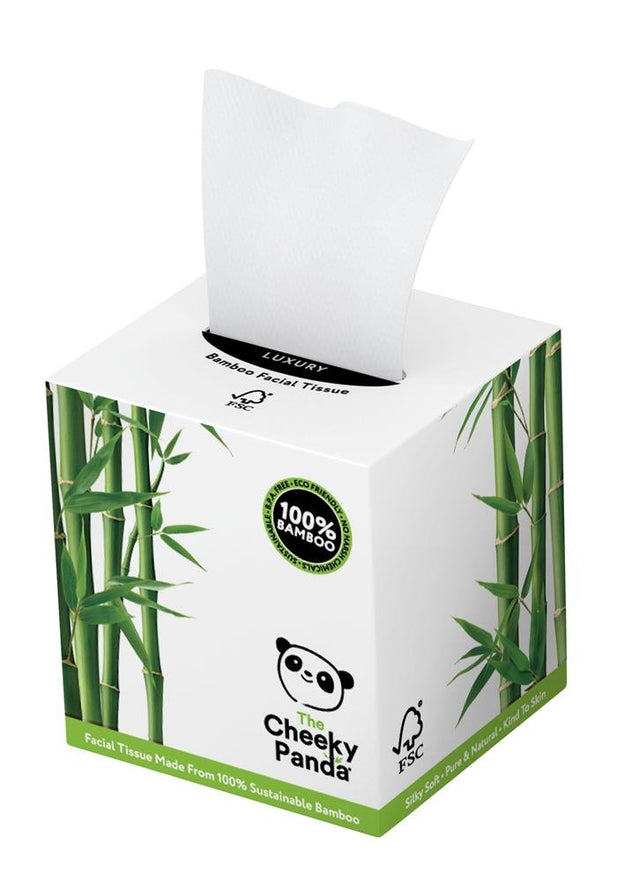 100% Bamboo Facial Tissue Cube 3ply 56 Sheets - Greenlands Health Store