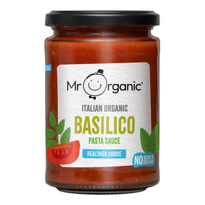 Mr Organic Healthier Choice Basilico Pasta Sauce 350g - Greenlands Health Store