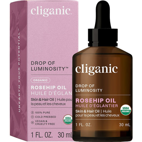 Cliganic Organic Rosehip Oil 1oz - Greenlands Health Store