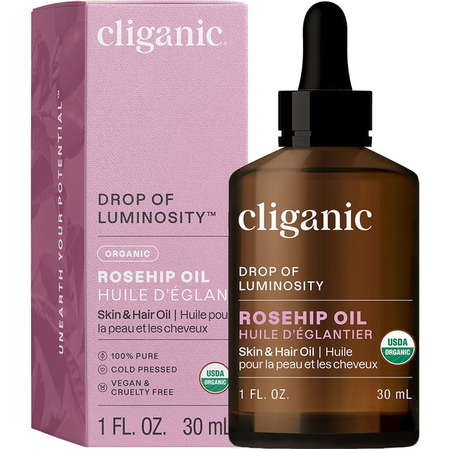 Cliganic Organic Rosehip Oil 1oz - Greenlands Health Store
