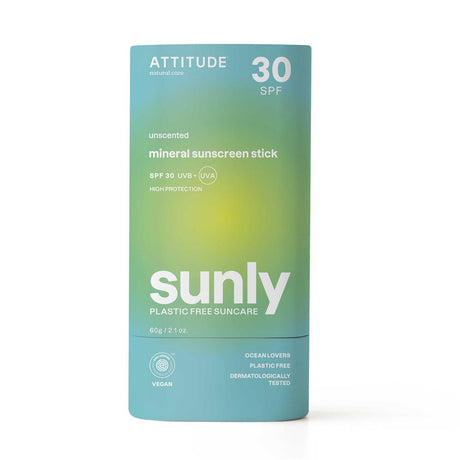 Sunly - Sunscreen Stick - Unscented - 30 SPF - 60 g - Greenlands Health Store