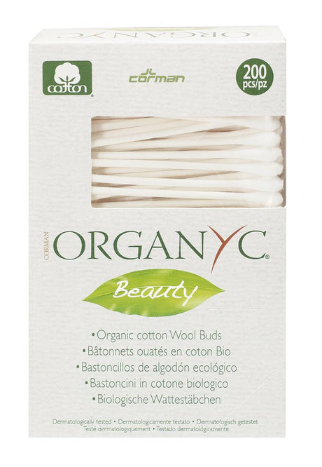 100% Organic Cotton Buds (200pk) - Greenlands Health Store