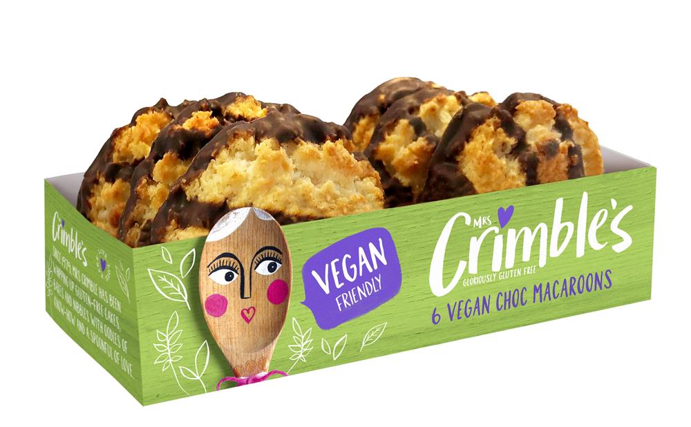 Mrs Crimble's Gluten Free Vegan Chocolate Macaroons 195g - Greenlands Health Store