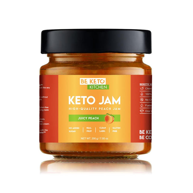 BeKeto Keto Jam Juicy Peach 200g - Greenlands Health Store