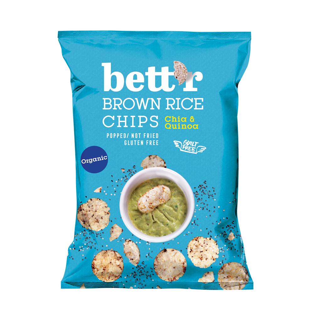 Rice Chips with Chia and Quinoa 60g - Greenlands Health Store