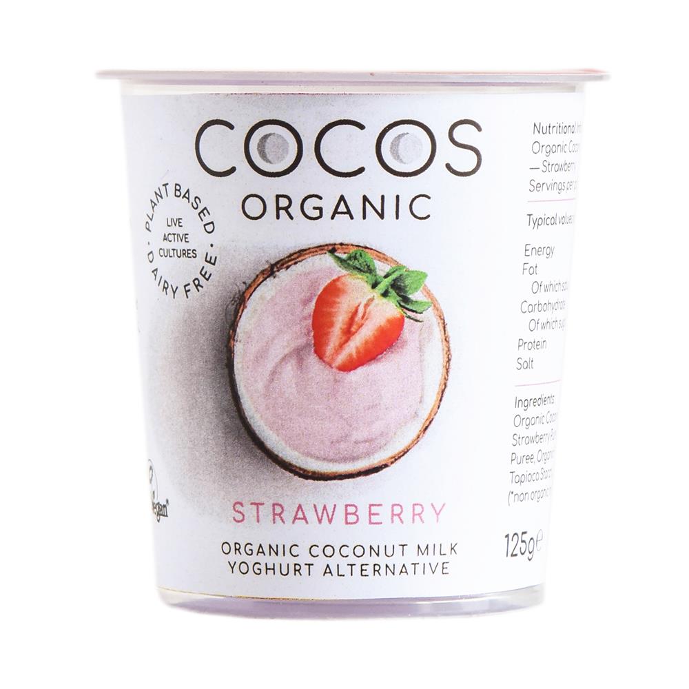 Organic Strawberry Coconut Milk Yoghurt Alternative 125g - Greenlands Health Store