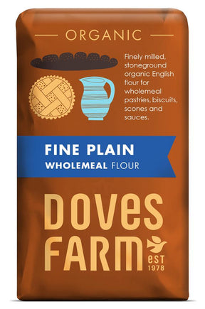 Organic Plain Fine Wholemeal Flour 1kg - Greenlands Health Store