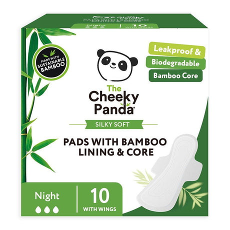 Biodegradable bamboo liner and core night pads - Greenlands Health Store
