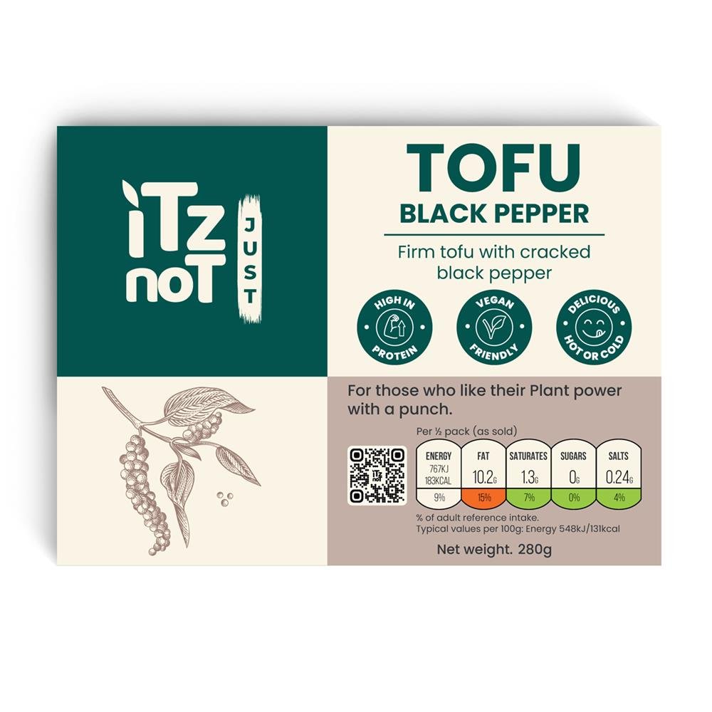 Black Pepper Tofu 280g (Extra Firm) - Greenlands Health Store