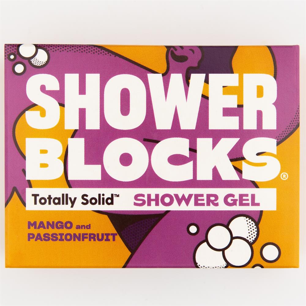 Shower Blocks Solid Shower Gel in Mango Passionfruit 100g - Greenlands Health Store