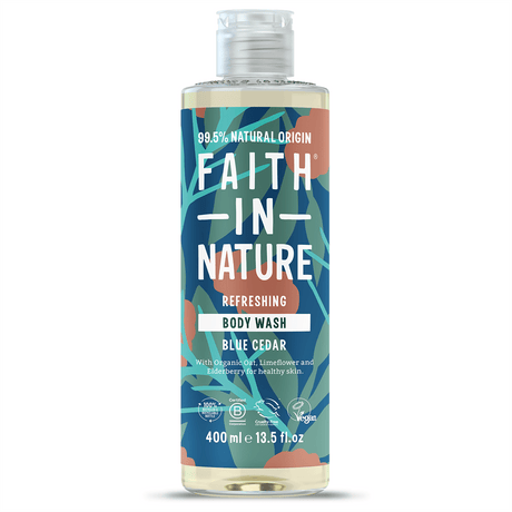Faith in Nature Blue Cedar Body Wash 400ml - Greenlands Health Store