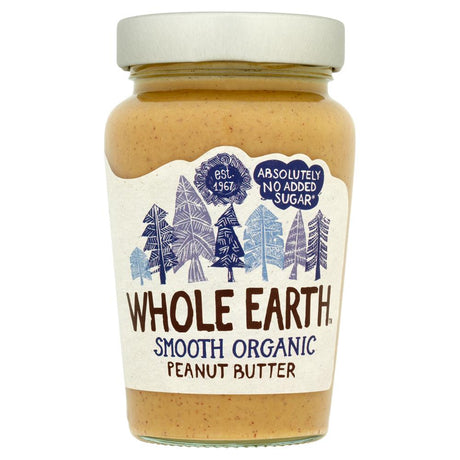 Whole Earth Smooth Organic Peanut Butter 340g - Greenlands Health Store