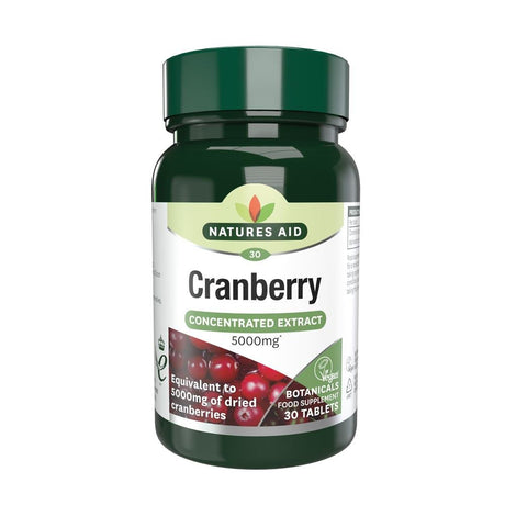 Cranberry - 200mg (5000mg equiv) 30 Tabs - Greenlands Health Store