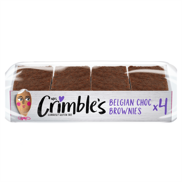 Mrs Crimbles Gluten Free Belgian Choc Brownies 190g - Greenlands Health Store