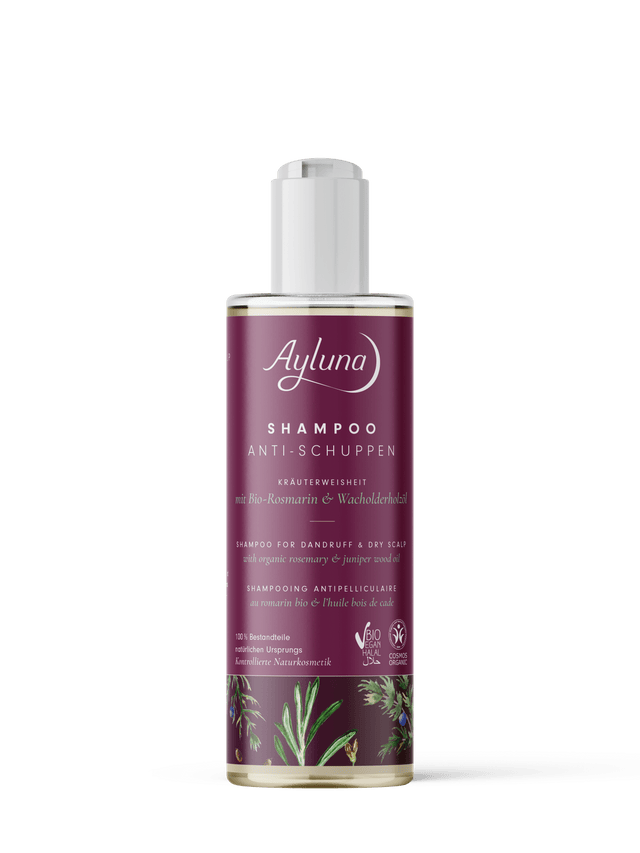Ayluna Shampoo for Dandruff & Dry Scalp (with organic rosemary and juniper wood oil) - Greenlands Health Store