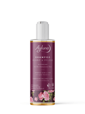 Ayluna Shampoo Shine & Care (with organic damask rose) - Greenlands Health Store