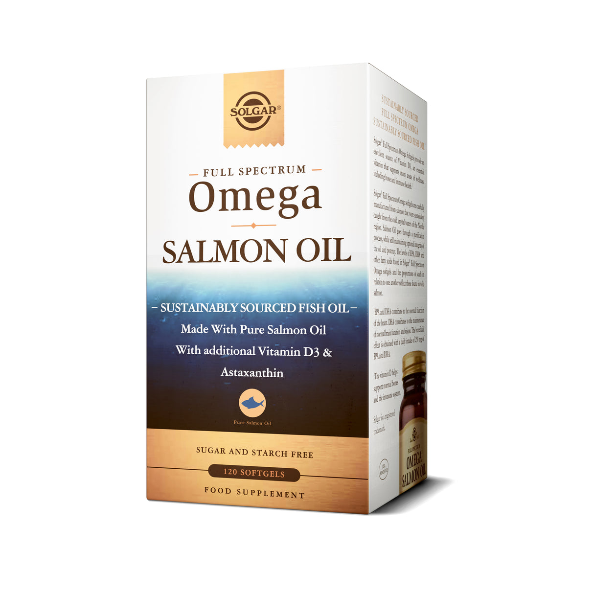 Solgar® Full Spectrum Omega Salmon Oil Softgels - Pack of 120 - Greenlands Health Store