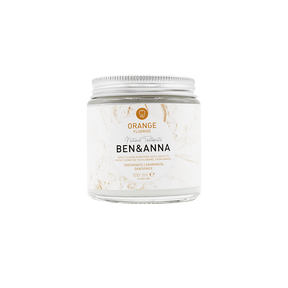 Ben & Anna Toothpaste (Jar) - Orange TBD (with fluoride) 100ml - Greenlands Health Store