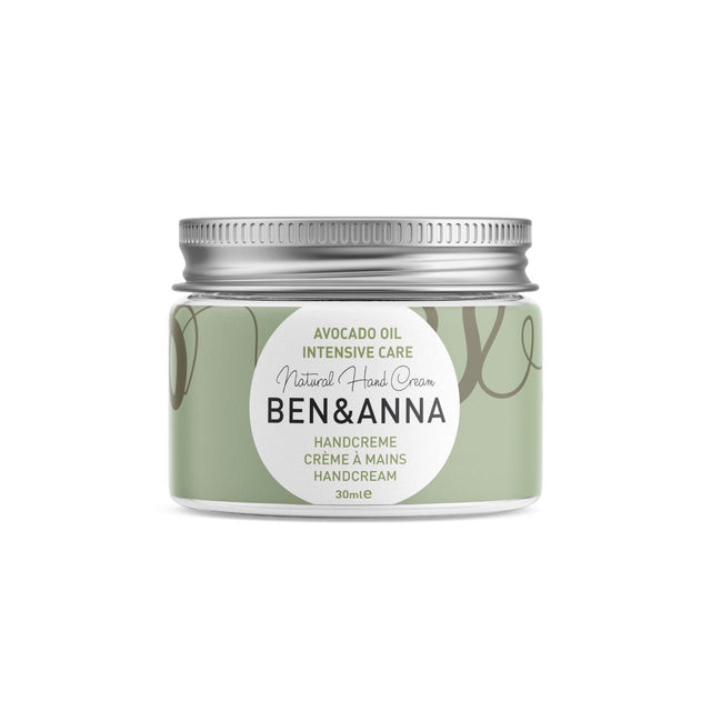 Ben & Anna Intensive Care Hand Cream (Avocado) 30ml - Greenlands Health Store