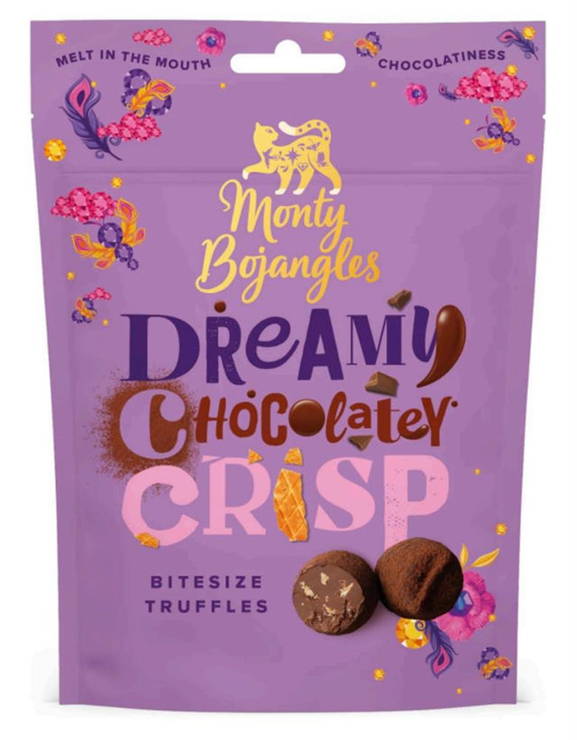 Monty Bojangles Dreamy Chocolatey Crisp Bitesize Truffles 100g - Greenlands Health Store