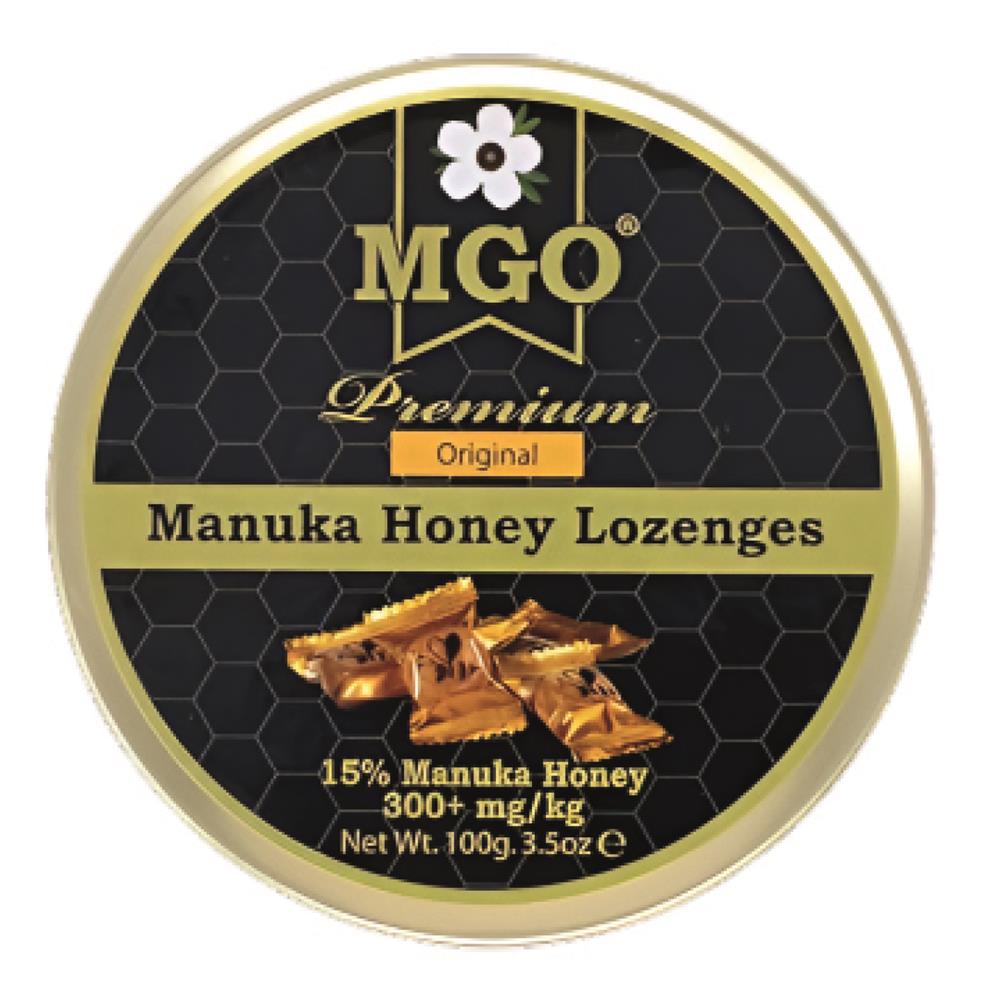 MGO Manuka honey Lozenges 300+ 100g Tin - Greenlands Health Store