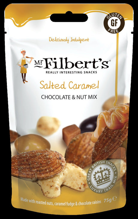 Mr Filberts Salted Caramel Chocolate Nut Mix 75g - Greenlands Health Store