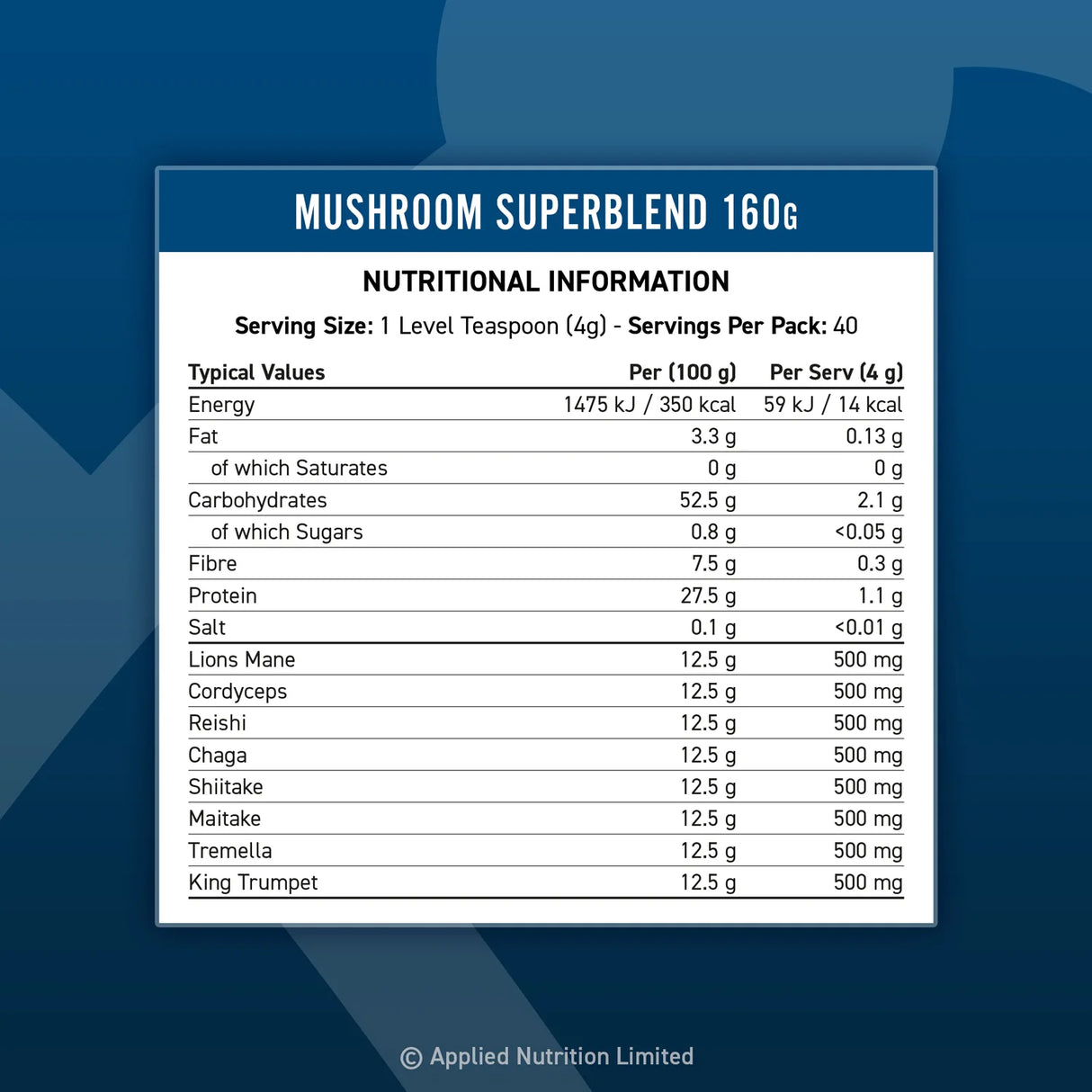 Mushroom Superblend Powder 160g