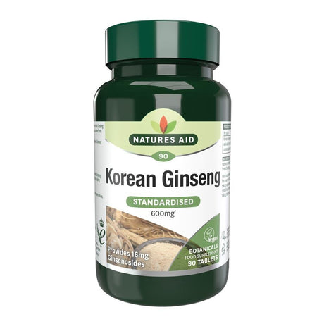 Korean Ginseng - 40mg (600mg equiv) 90 Tablets - Greenlands Health Store