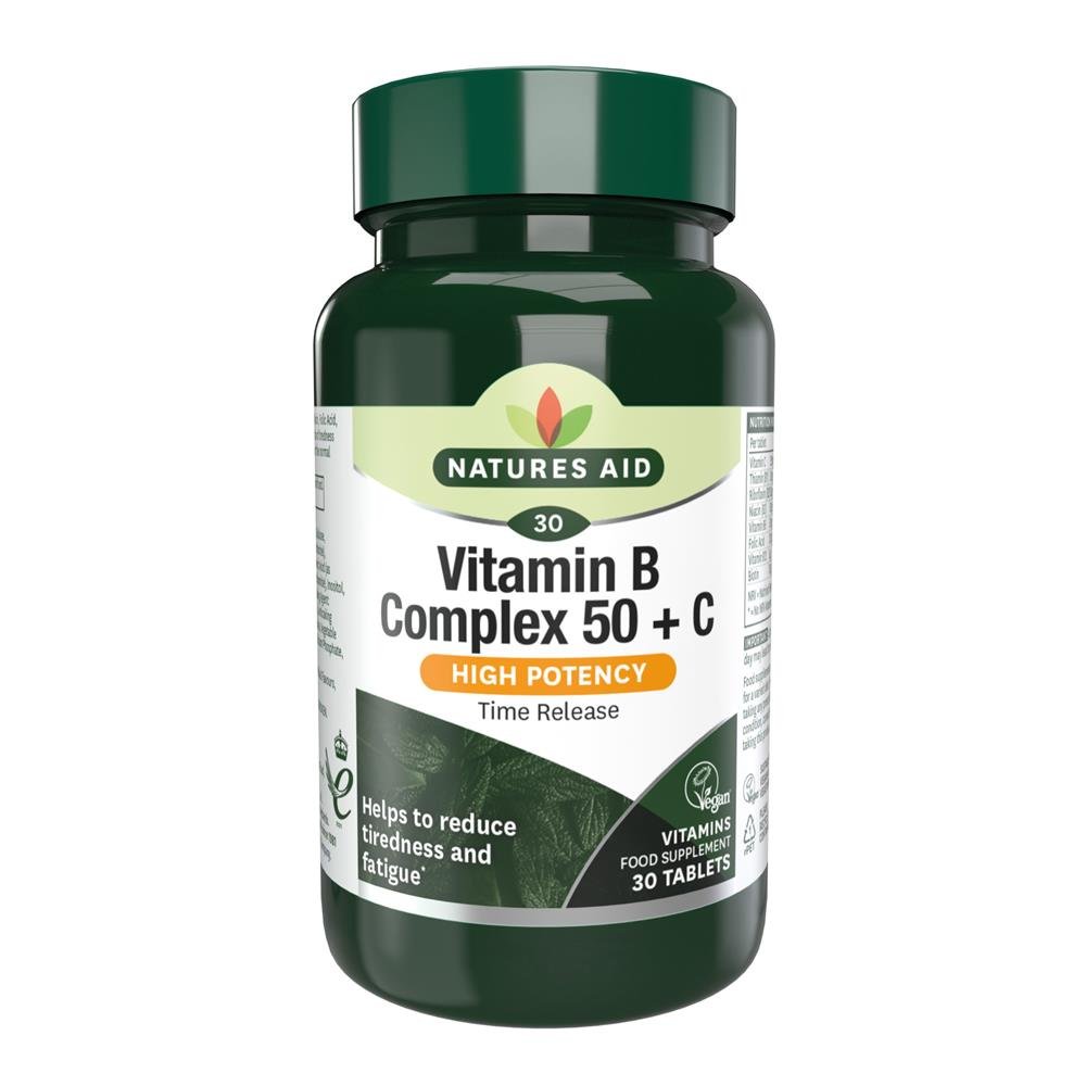 Vitamin B Complex 50 + C 30 Tablets - Greenlands Health Store