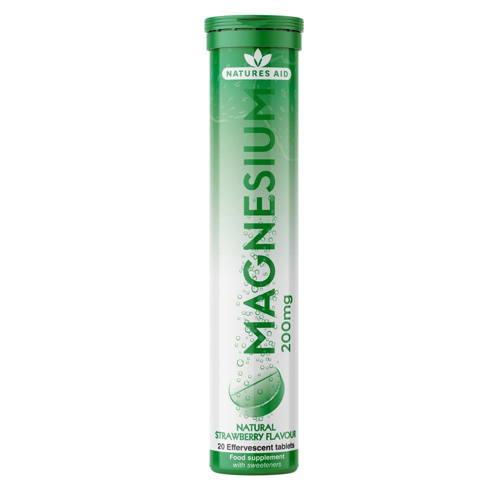 Magnesium Effervescent (Strawberry flavour) 20 tablets - Greenlands Health Store