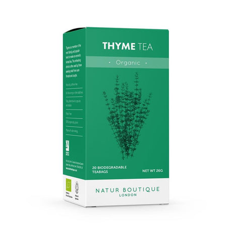 Organic Thyme Tea 20 teabags - Greenlands Health Store