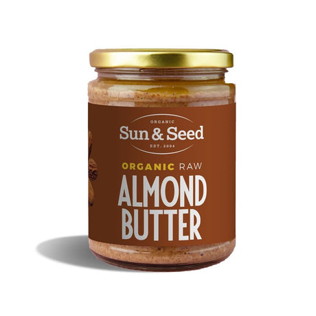 Sun and Seed Organic Raw Almond Butter 500g - Greenlands Health Store