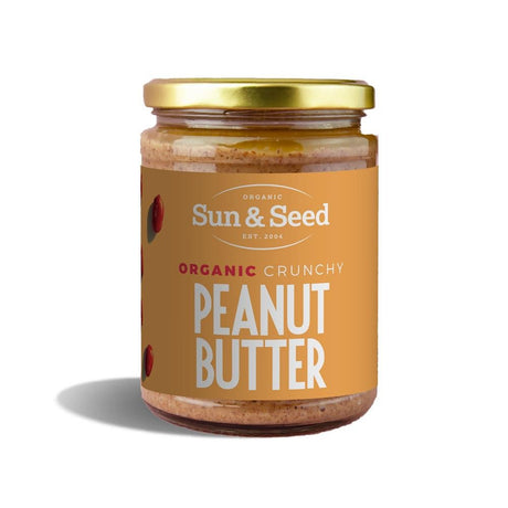 Sun and Seed Organic Crunchy Peanut Butter 500g - Greenlands Health Store