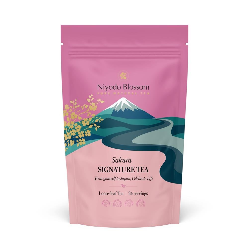 Sakura Japanese Green Tea - Loose leaf - 24 servings. - Greenlands Health Store